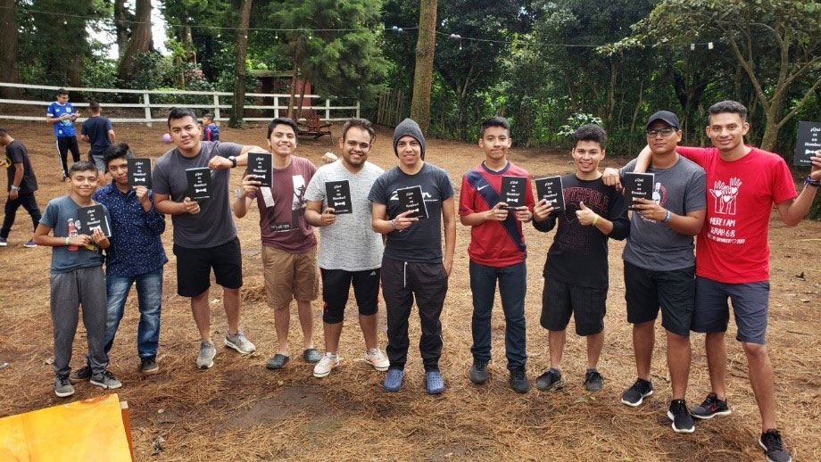 young men with books