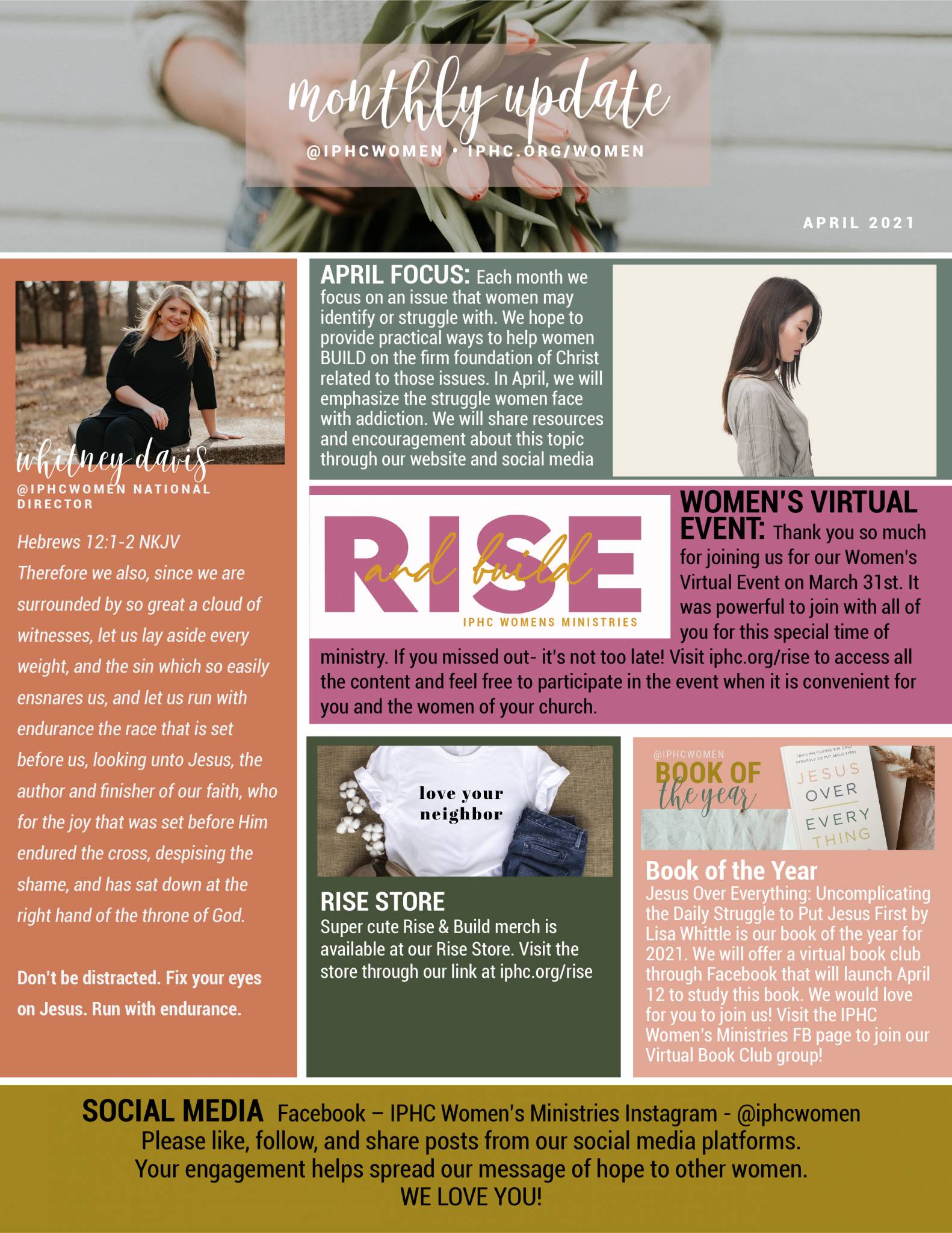 Women's Ministries Monthly Newsletter- April 2021 - Discipleship