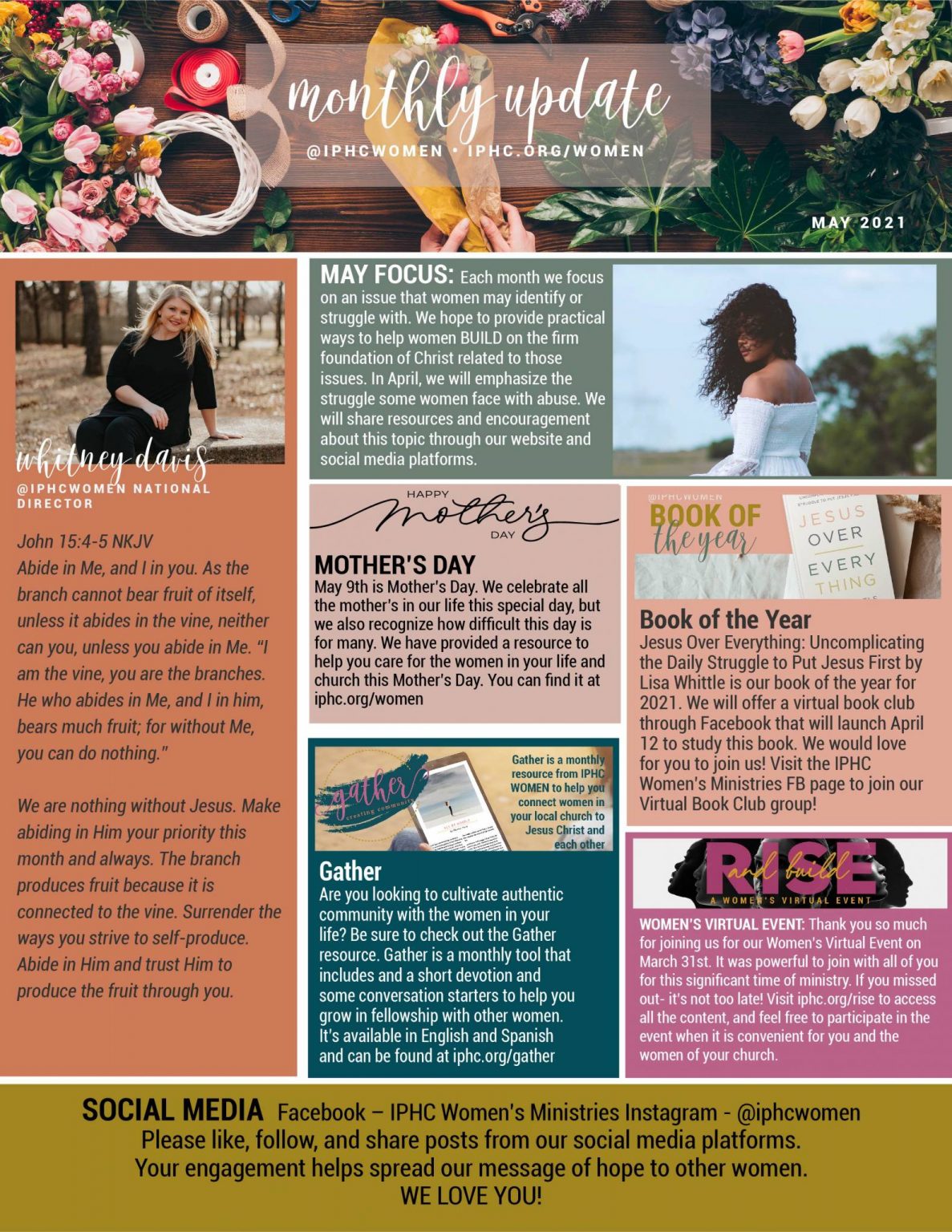 Women's Ministries Monthly Newsletter- May 2021 - IPHC Discipleship ...