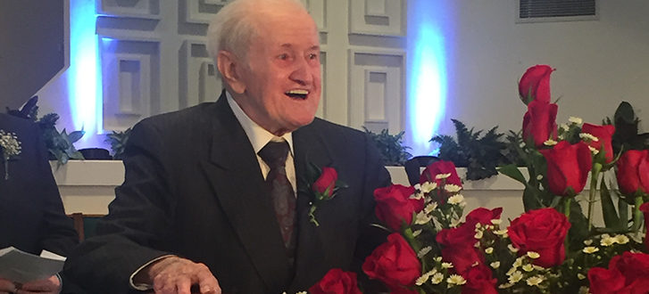 Rev. F.M. Spargo 100th Birthday Stanley PHC Sunday February 5 2017