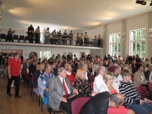 View of the congregation in attendance for church dedication