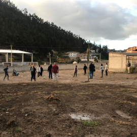 Kids Playing Soccer in Ecuador 