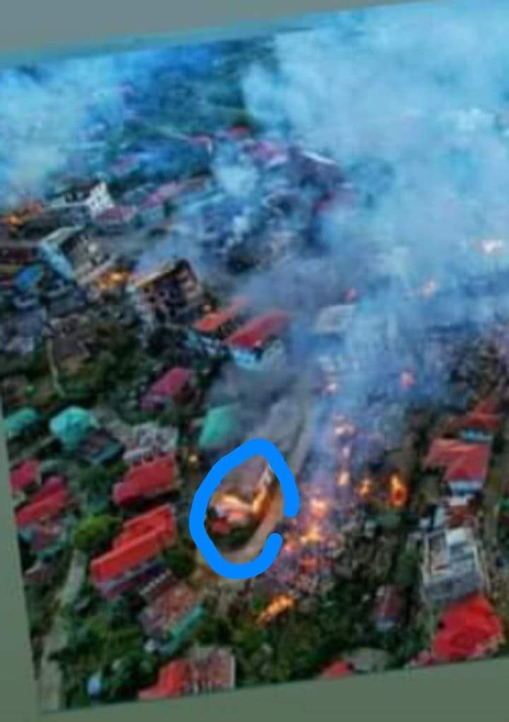 Than Thlang IPHC Church on Fire Oct. 30, 2021