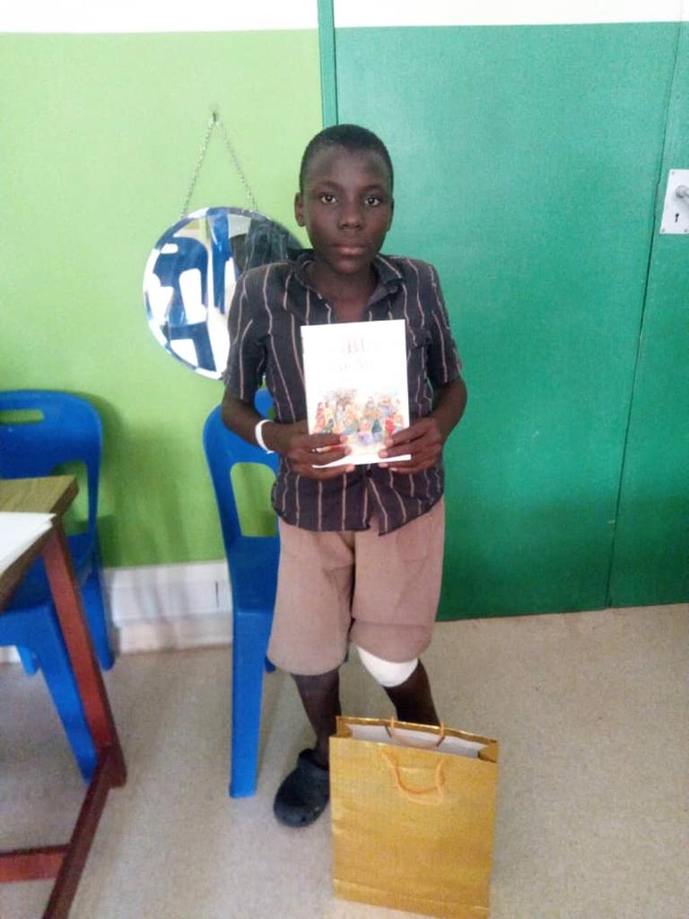 African Child with Bible
