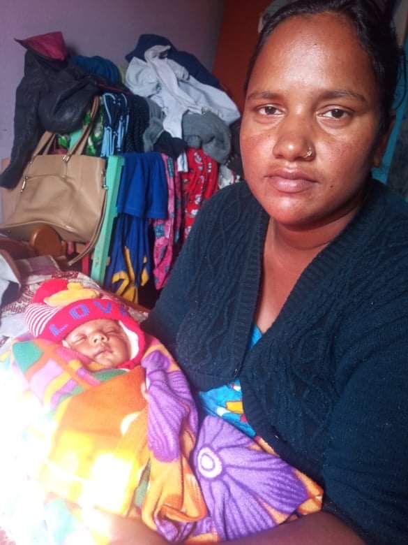 Nepali Lady with her baby