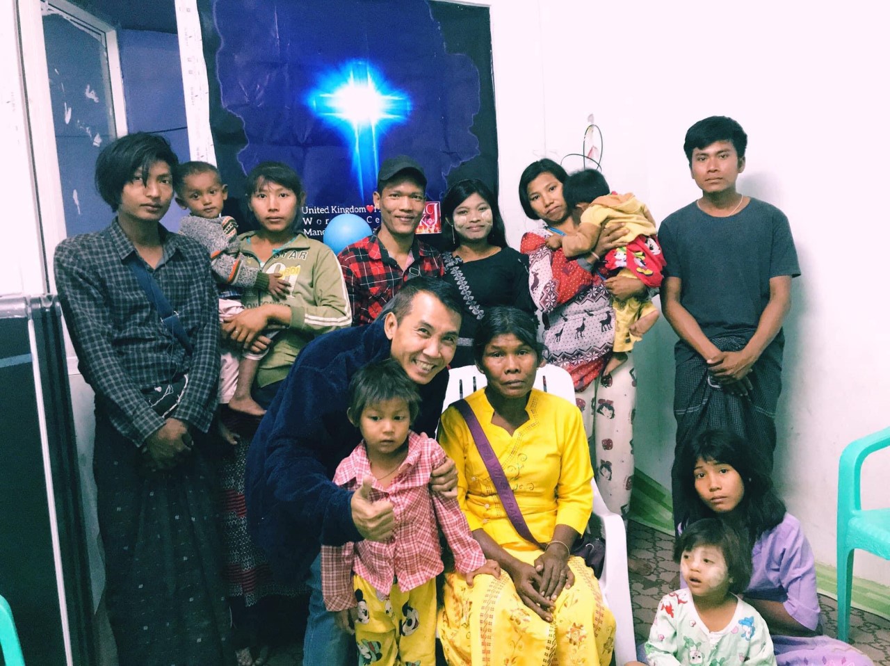 Pastor T.S Niles with Myanmar Church's Members