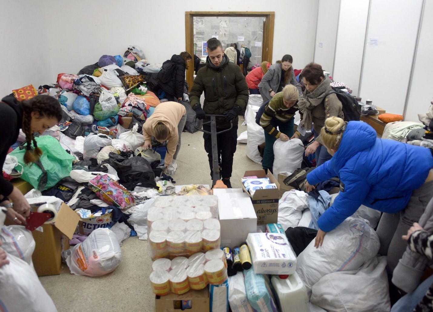 Ukrainian Humanitarian Aid at Work