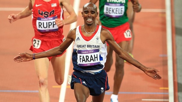 Sir Mo Farah won gold medals in the 5,000m and 10,000m at the London 2012 and Rio 2016 Olympic Games