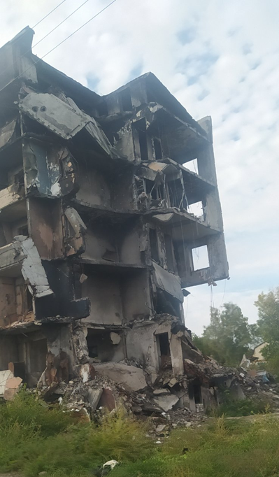 Demolished Building in Ukraine