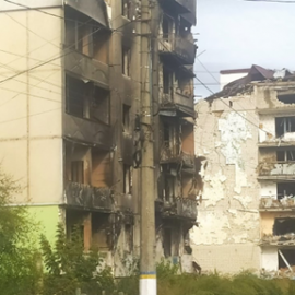 Demolished Building in Ukraine