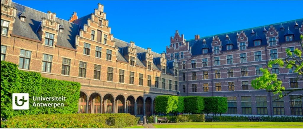 The beautiful exterior of the University of Antwerp. 