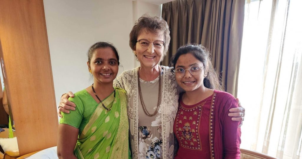 Judith Williams and two friends