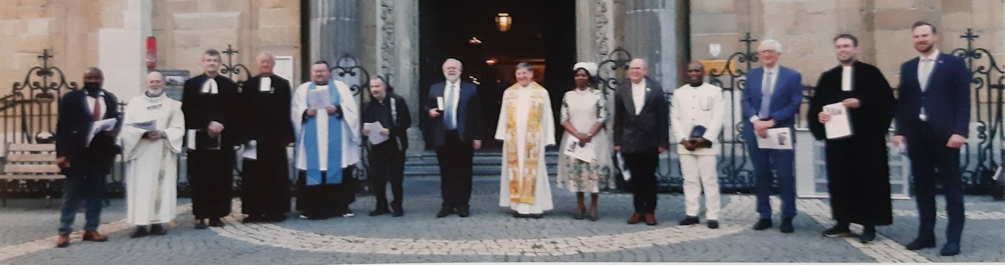 Visitors of Catholic roots visit the Church in Antwerp.