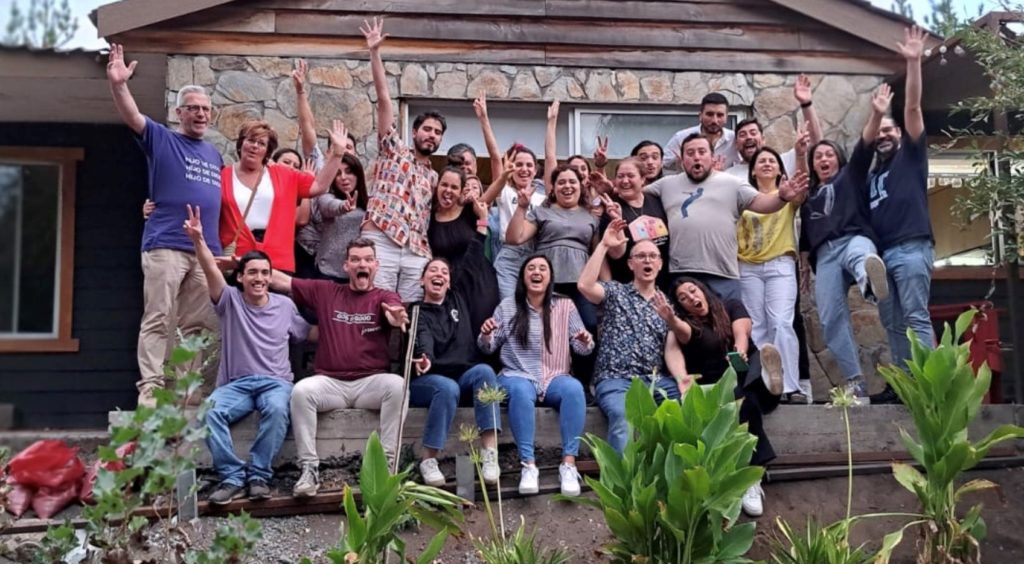 Group picture of RUAH trainers gathered in Chile. 