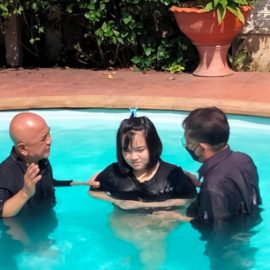 Water Baptism of a new Thai believer