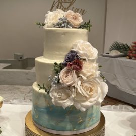 Wedding cake made by Eryn for our Japanese pastor's daughter.