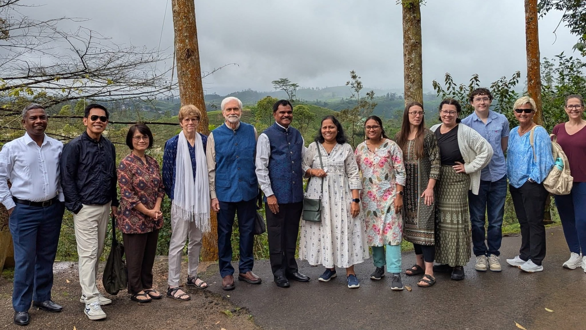 The medical team posed for a group picture in Sri Lanka.