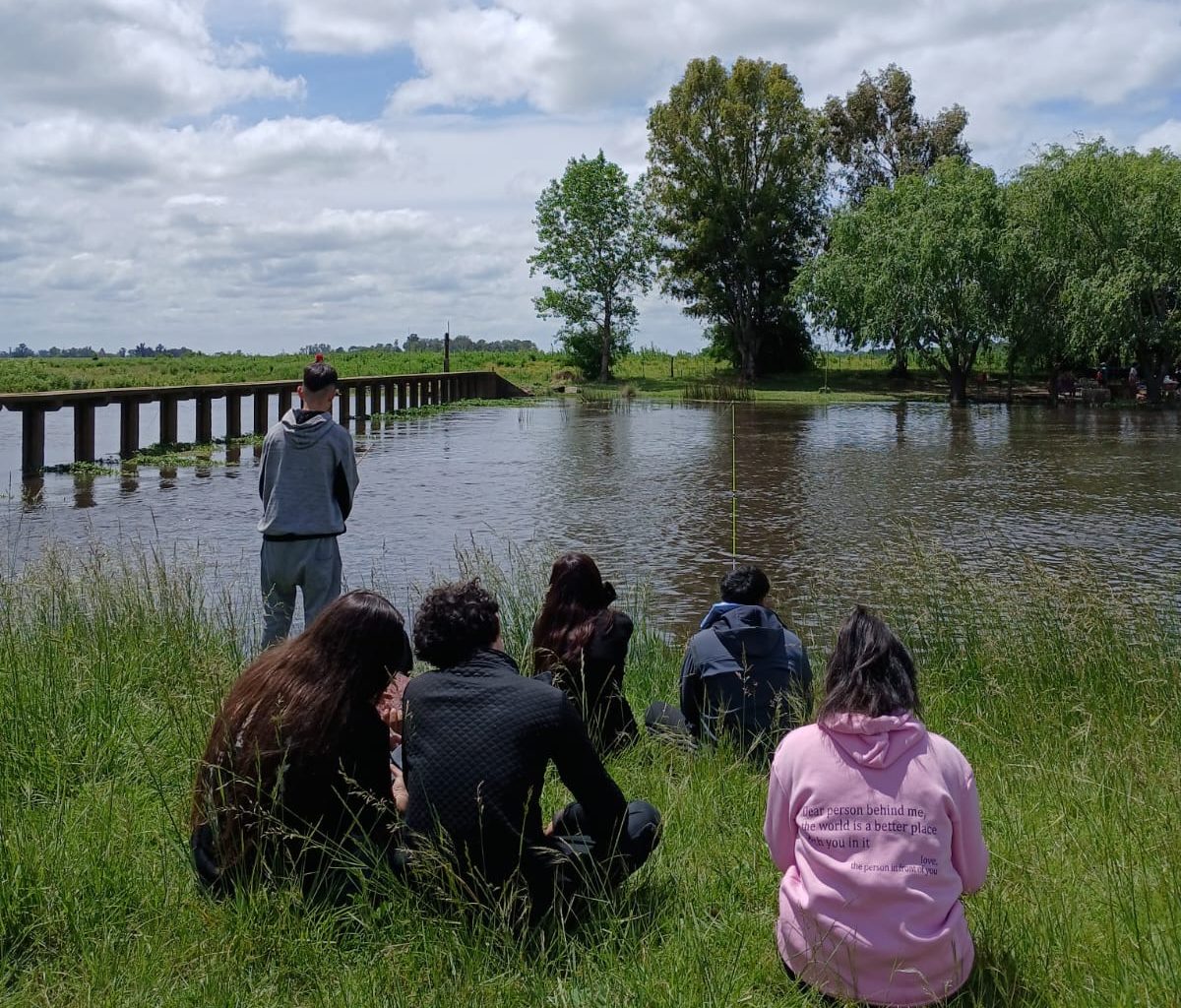 Enjoying time with our students on our retreat.