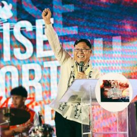 Edgar Banaga at the 50th Anniversary Church Celebration.