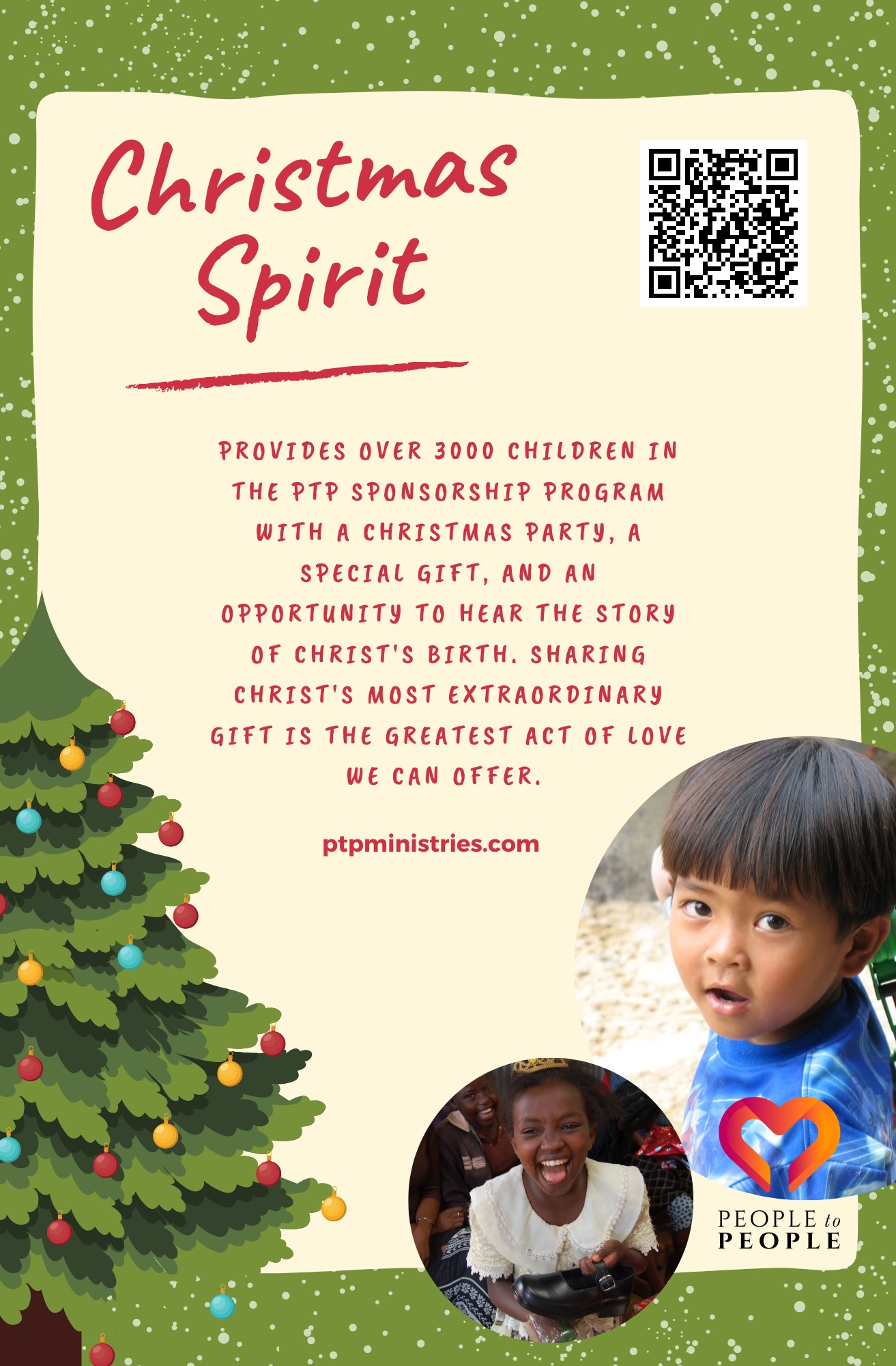 Christmas Spirit Bulletin Insert Page