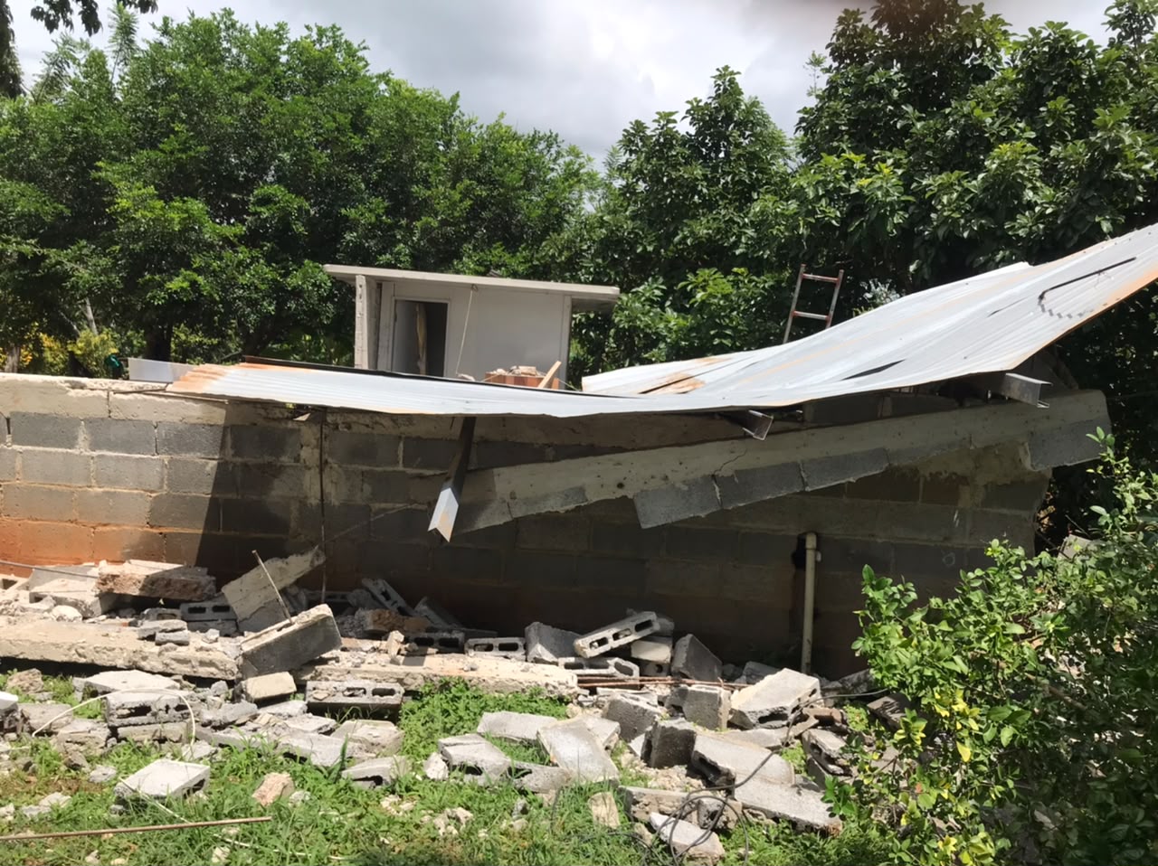 Home damaged in Panama